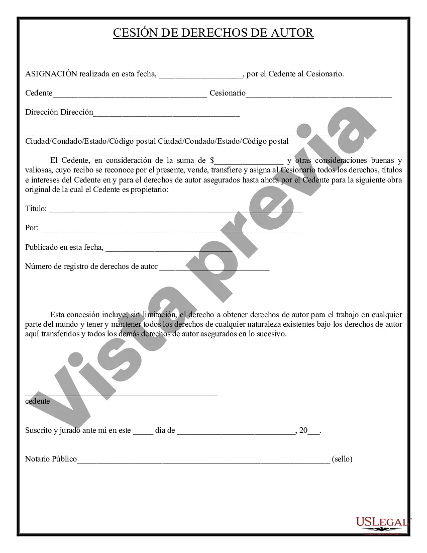 Preview Cesión de derechos de autor