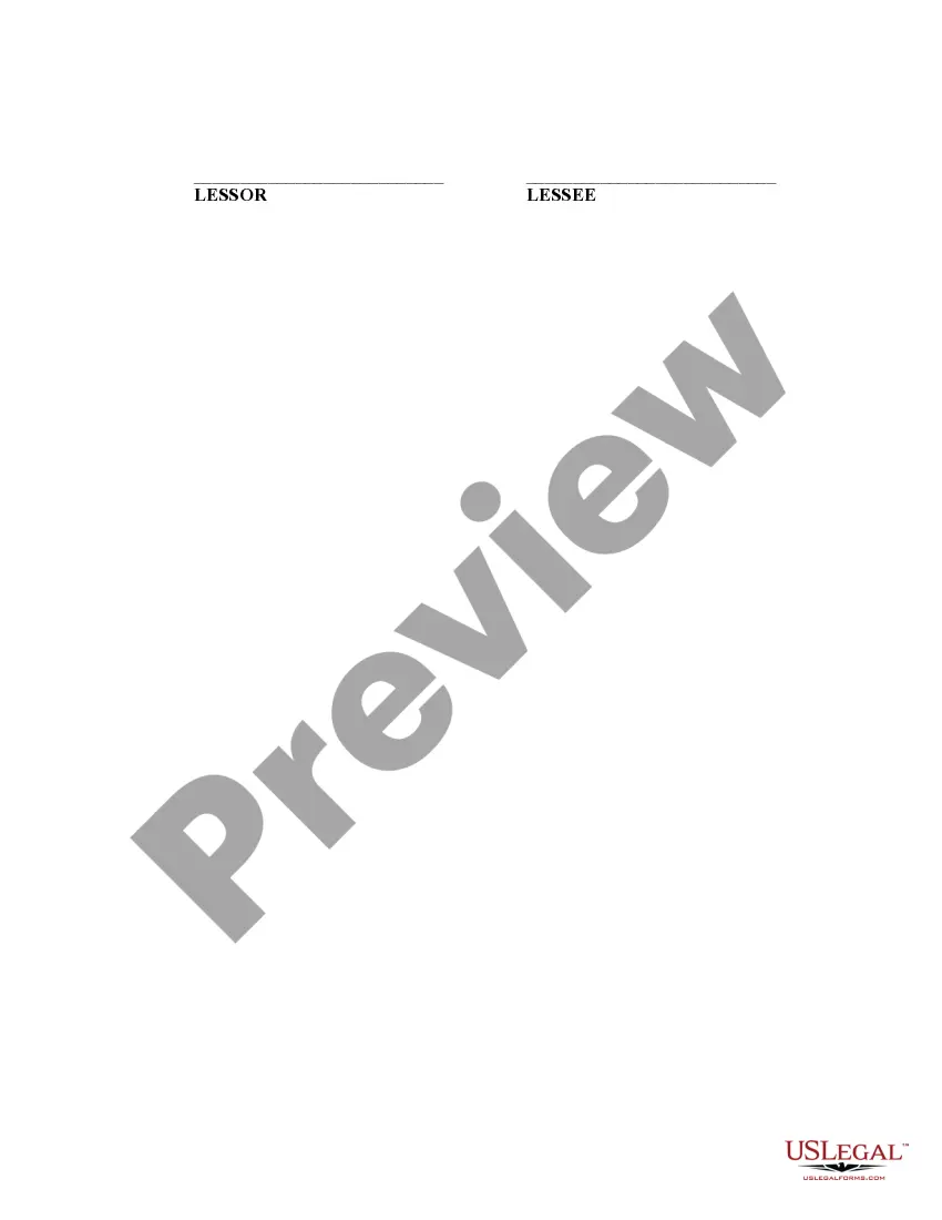 Preview Lease of Unfurnished Apartment