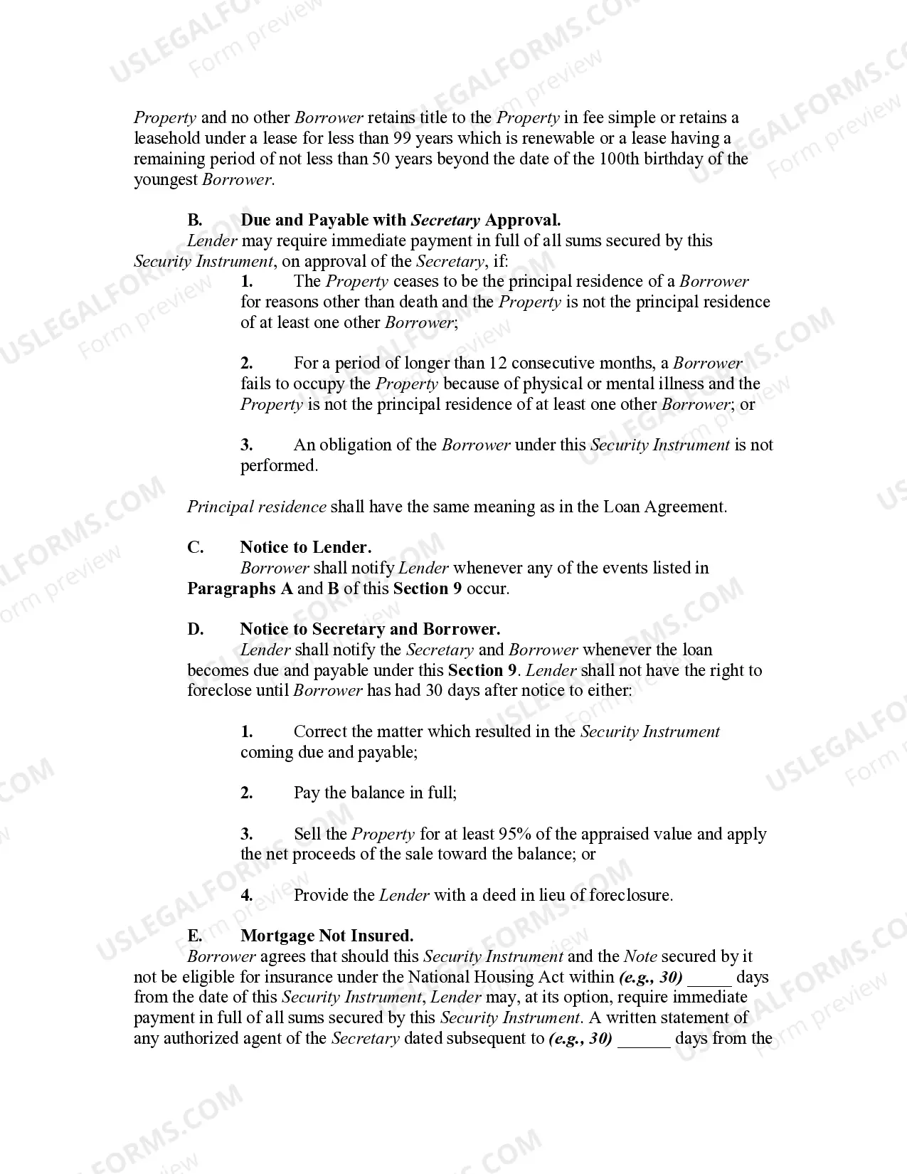 Preview Home Equity Conversion Mortgage - Reverse Mortgage