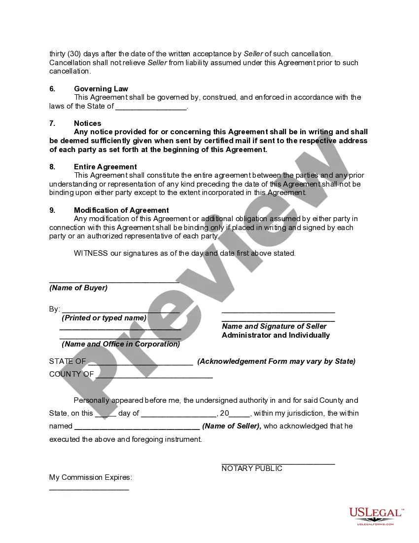 Get Indemnification of Purchaser of Personal Property from Estate Preview Indemnification of Purchaser of Personal Property from Estate