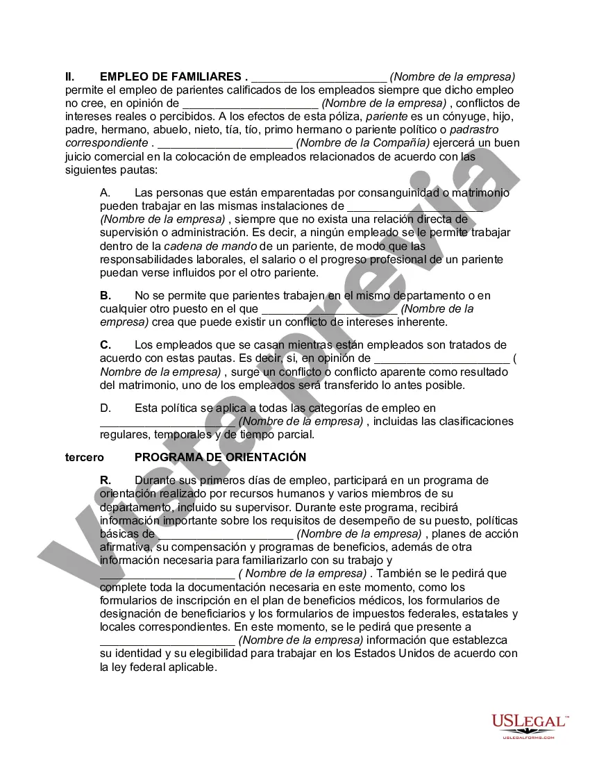 Preview Manual de Personal Anotado o Manual de Empleo
