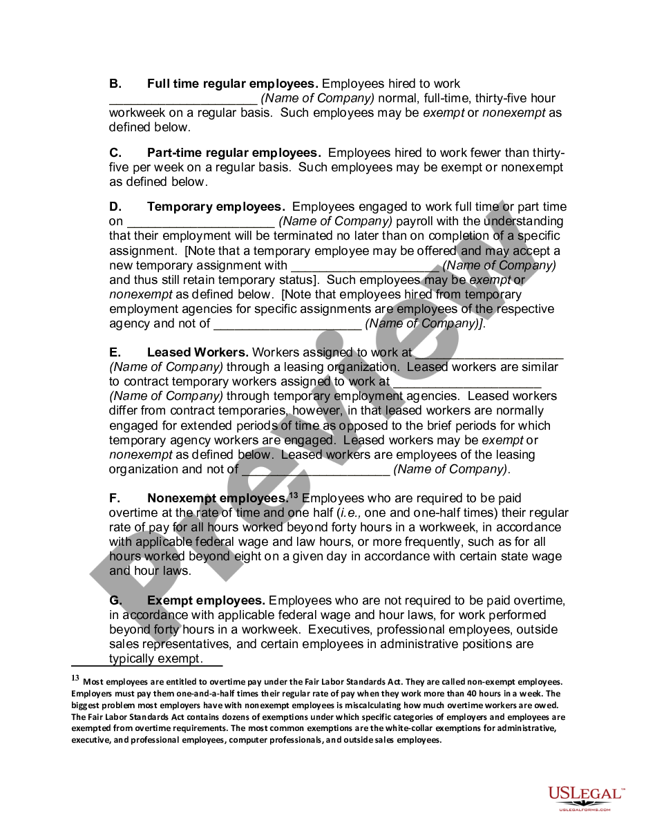 page 8 Annotated Personnel Manual or Employment Handbook preview