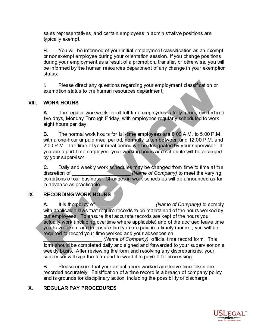 Get Annotated Personnel Manual or Employment Handbook Preview Annotated Personnel Manual or Employment Handbook