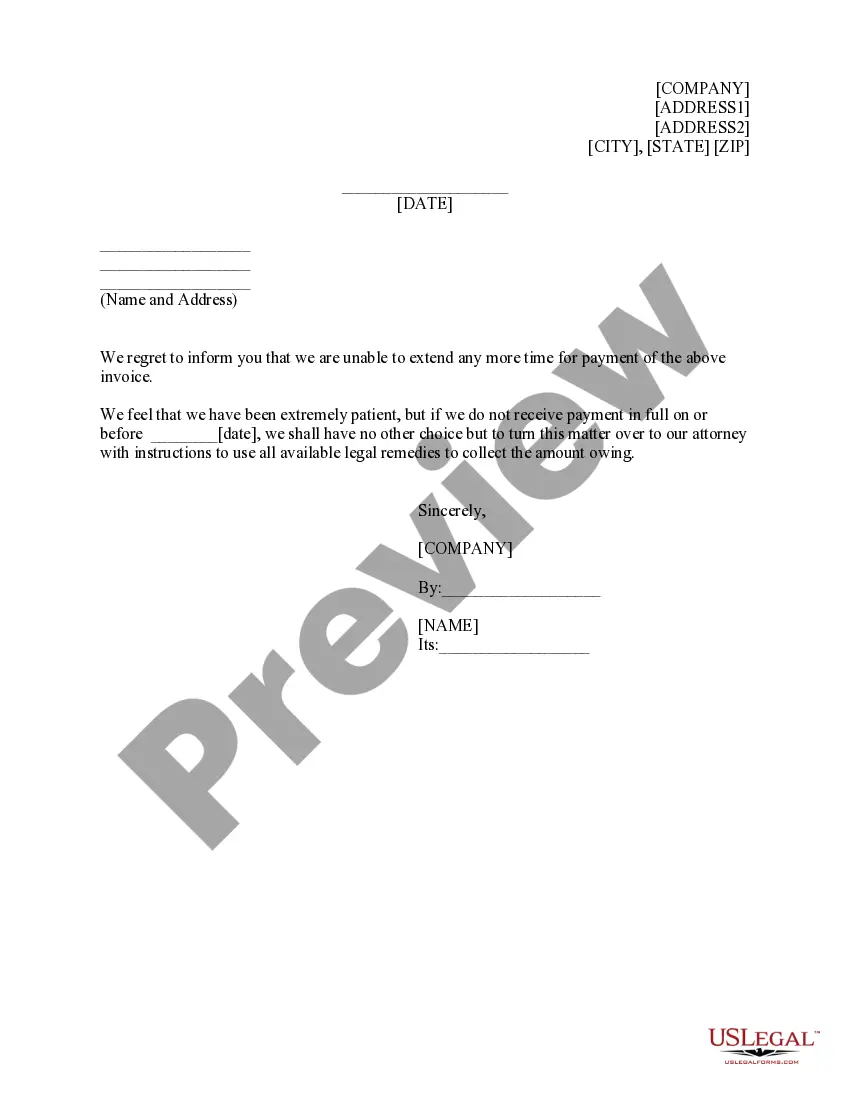 Preview Refusal to Extend Time on Payment of Invoice