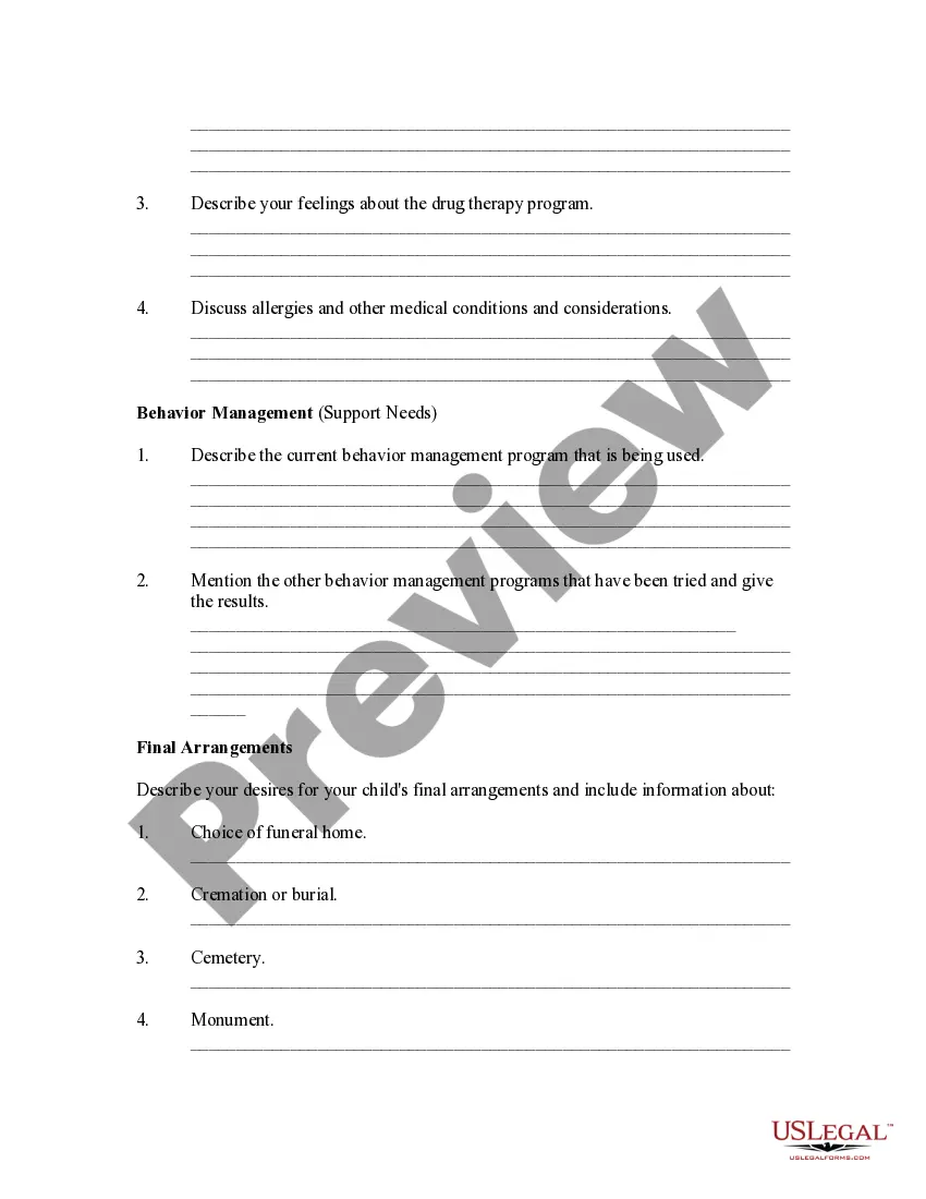 Get General Guidelines for Writing a Letter of Intent and Communicating Your Wishes to the Guardians, Trustees and the Courts about Your Child Preview General Guidelines for Writing a Letter of Intent and Communicating Your Wishes to the Guardians, Trustees and the Courts about Your Child