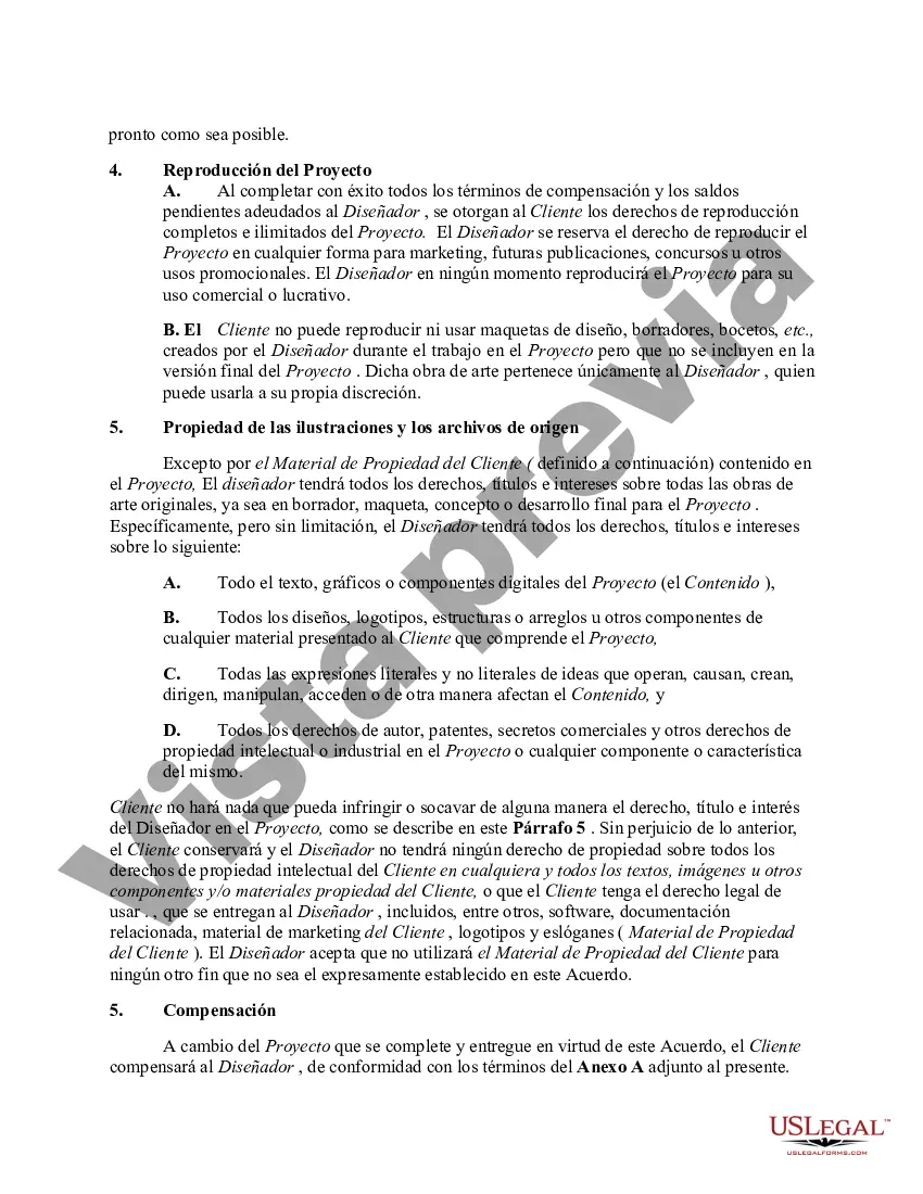 Preview Contrato de servicios de diseño gráfico