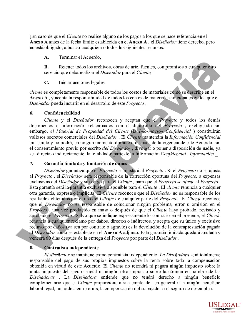 Preview Contrato de servicios de diseño gráfico