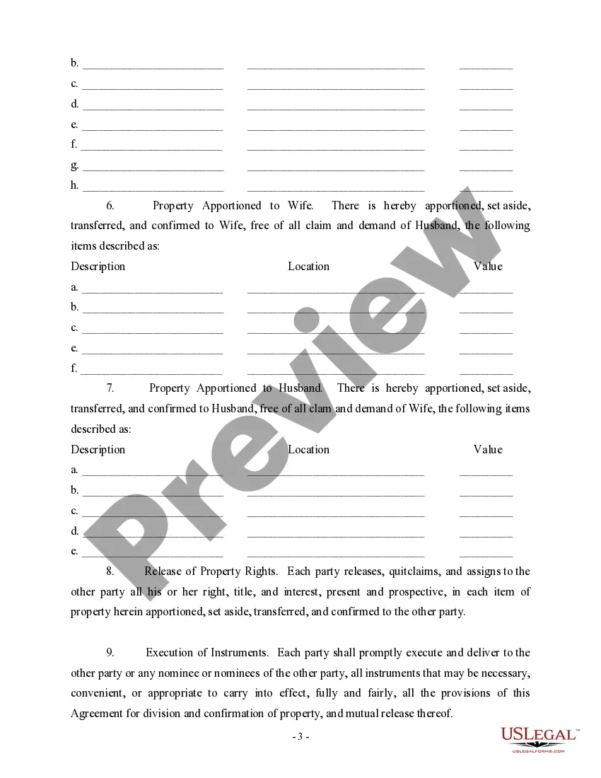 Get Separation and Property Settlement Agreement Preview Separation and Property Settlement Agreement