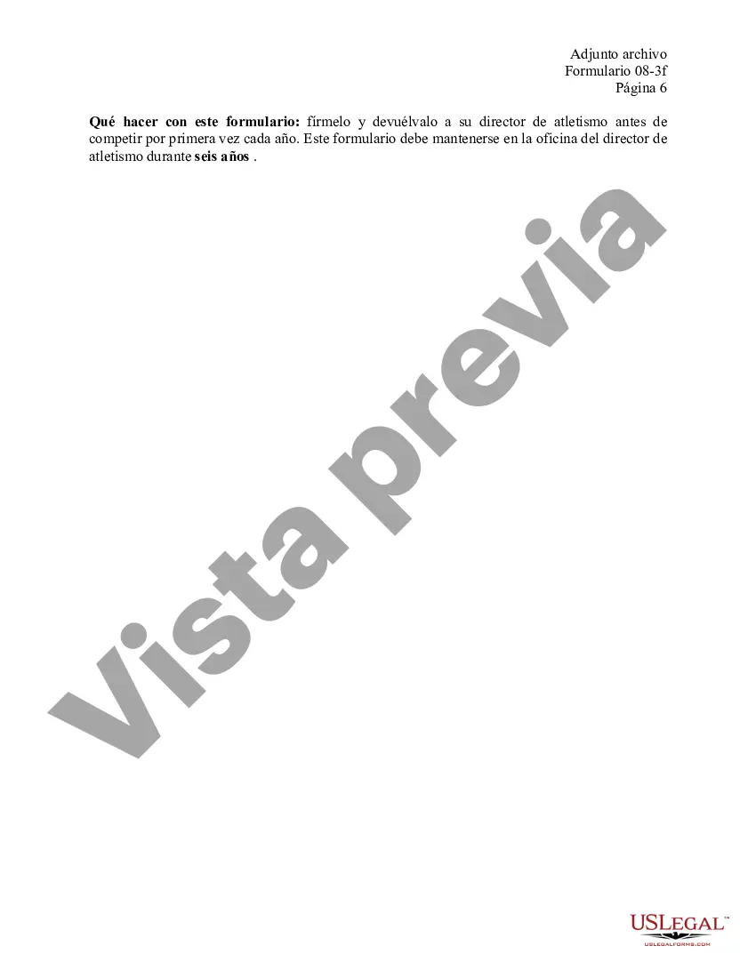 Preview Consentimiento de prueba de drogas para atletismo de la División III de la NCAA