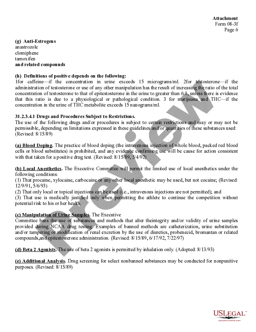 Get Drug-Testing Consent for NCAA Division III Athletics Preview Drug-Testing Consent for NCAA Division III Athletics