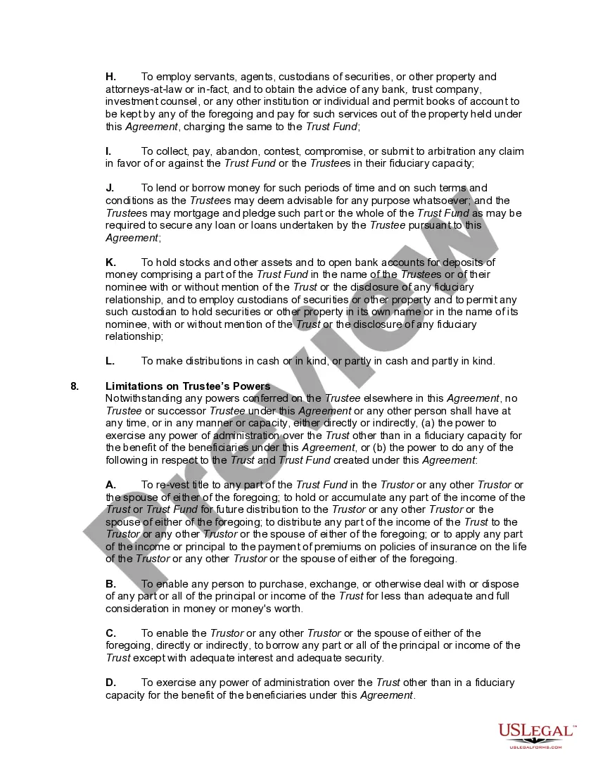 Get Irrevocable Trust Agreement for Benefit of Trustor's Children Discretionary Distributions of Income and Principal Preview Irrevocable Trust Agreement for Benefit of Trustor's Children Discretionary Distributions of Income and Principal