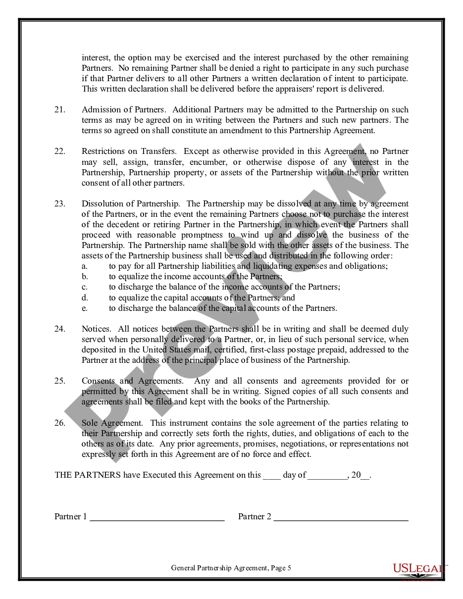 page 4 General Partnership Agreement - version 2 preview