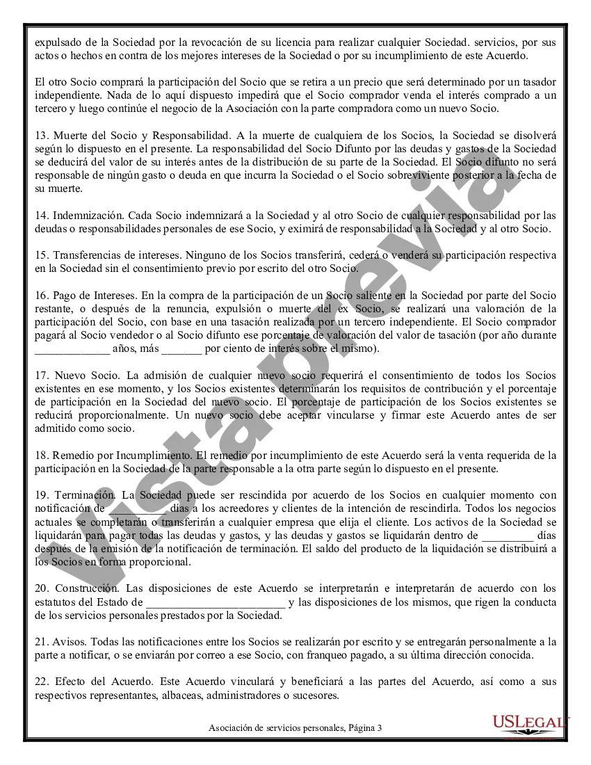 Preview Acuerdo de asociación de servicios personales