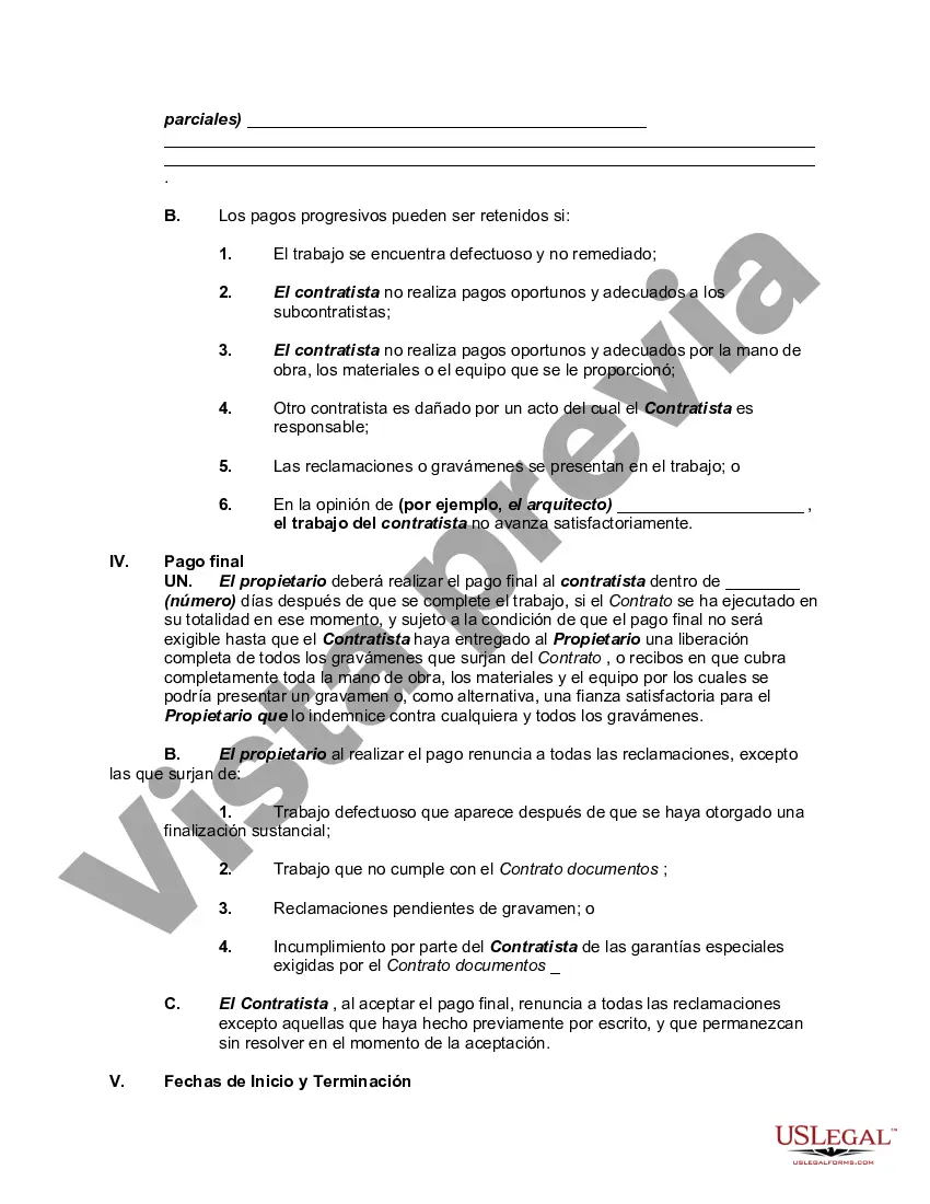 Get Contrato Básico de Edificación y Construcción entre Propietario y Contratista Preview Contrato Básico de Edificación y Construcción entre Propietario y Contratista