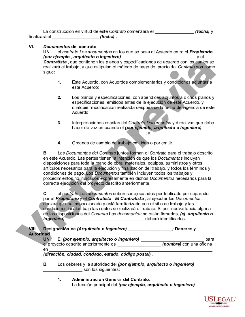 Get Contrato Básico de Edificación y Construcción entre Propietario y Contratista Preview Contrato Básico de Edificación y Construcción entre Propietario y Contratista