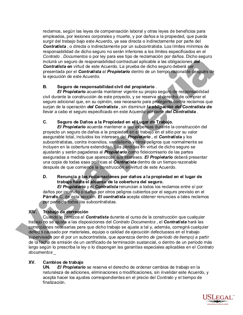 Get Contrato Básico de Edificación y Construcción entre Propietario y Contratista Preview Contrato Básico de Edificación y Construcción entre Propietario y Contratista