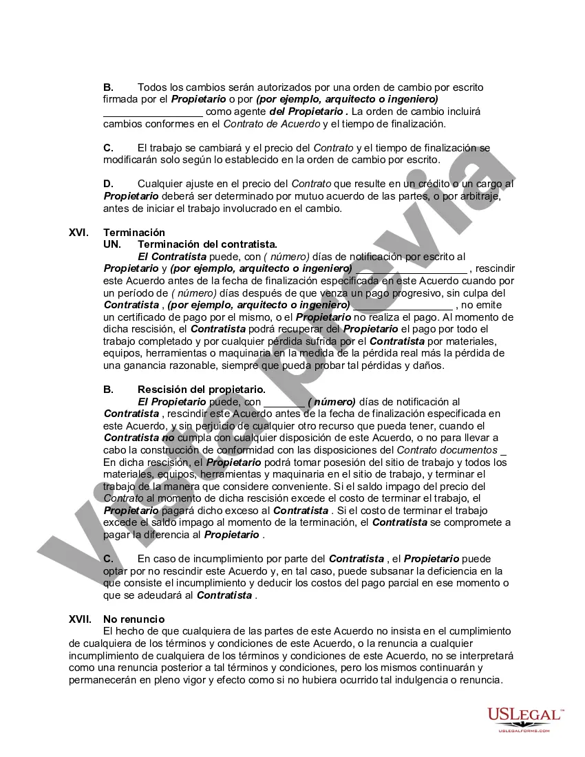 Get Contrato Básico de Edificación y Construcción entre Propietario y Contratista Preview Contrato Básico de Edificación y Construcción entre Propietario y Contratista