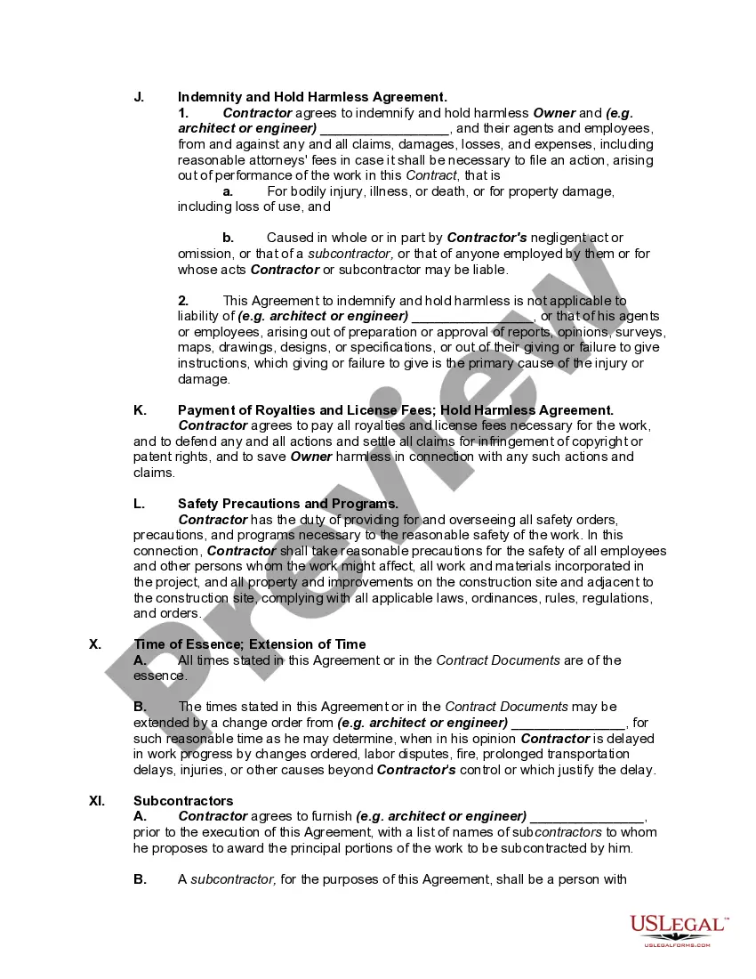 Get Basic Building and Construction Contract between Owner and Contractor Preview Basic Building and Construction Contract between Owner and Contractor