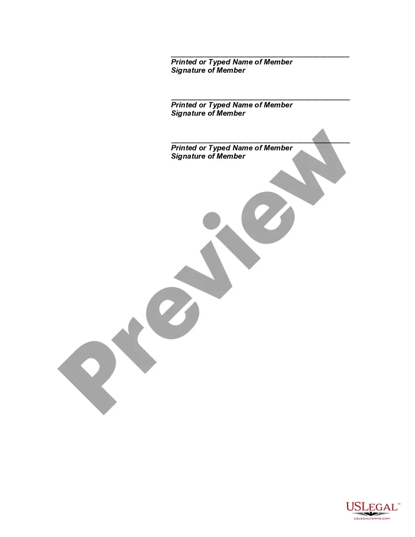 Get Unanimous Consent to Action By the Members of a Limited Liability Company, in Lieu of a Meeting, Ratifying Past Actions of Managing Member and/or Members Preview Unanimous Consent to Action By the Members of a Limited Liability Company, in Lieu of a Meeting, Ratifying Past Actions of Managing Member and/or Members