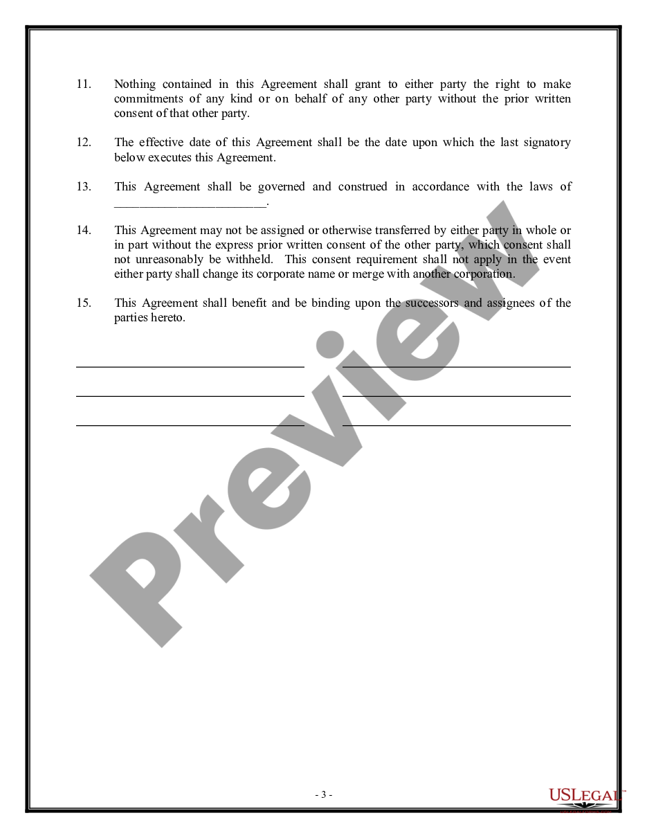 page 2 Confidentiality and Nondisclosure Agreement - General preview