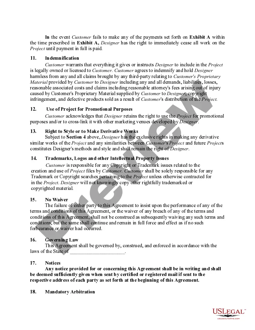 Get Design Services Agreement Preview Design Services Agreement