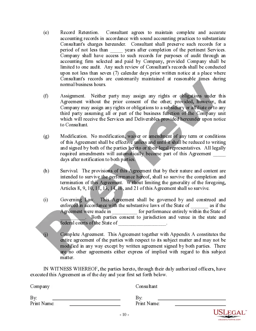 Get Consulting Agreement - Services and Deliverables - Detailed Preview Consulting Agreement - Services and Deliverables - Detailed