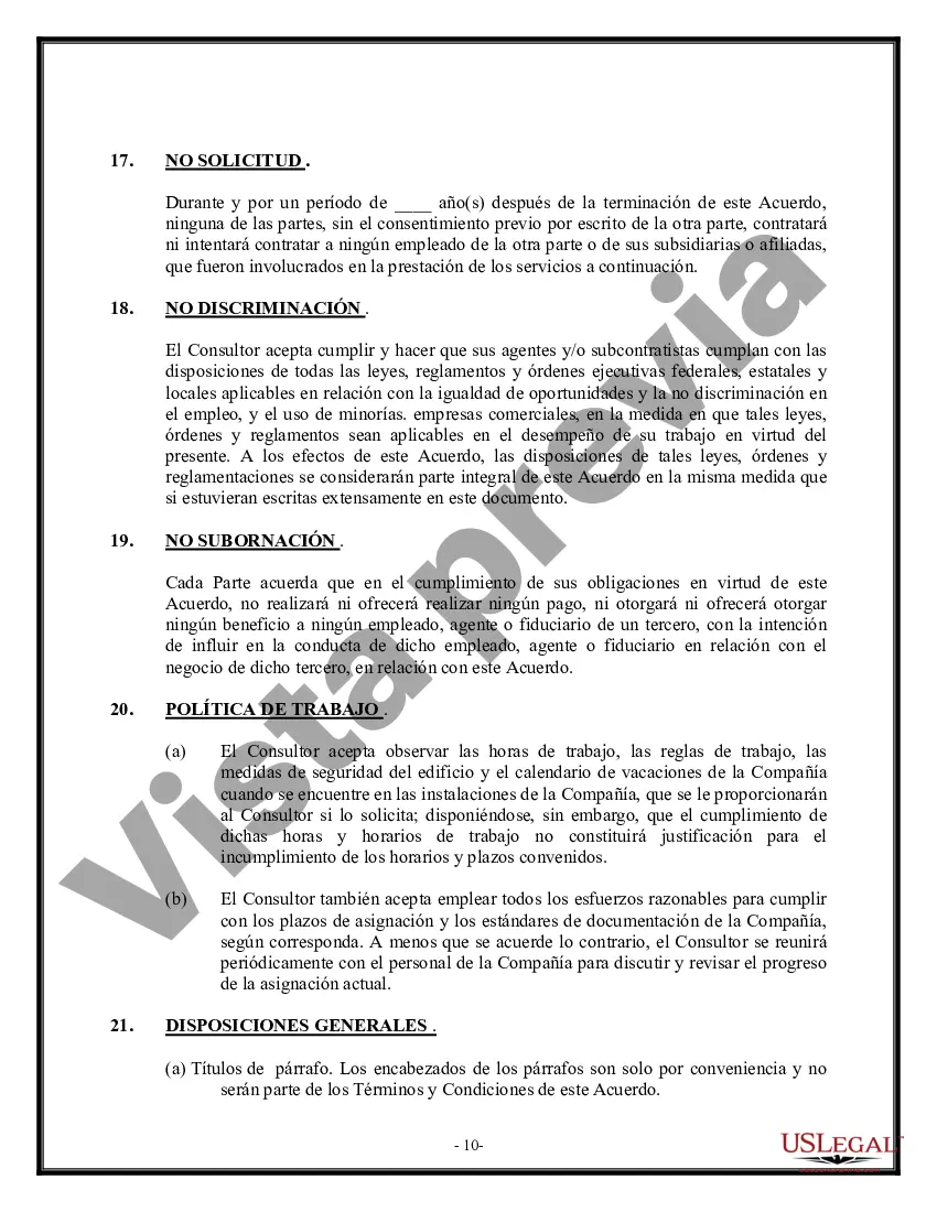 Preview Acuerdo de Consultoría - Tecnologías de la Información - Detallado