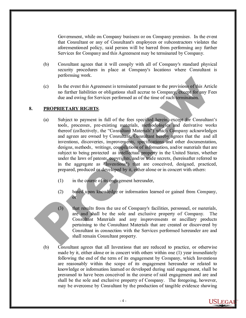 page 3 Consulting Agreement - Information Technology - Detailed preview