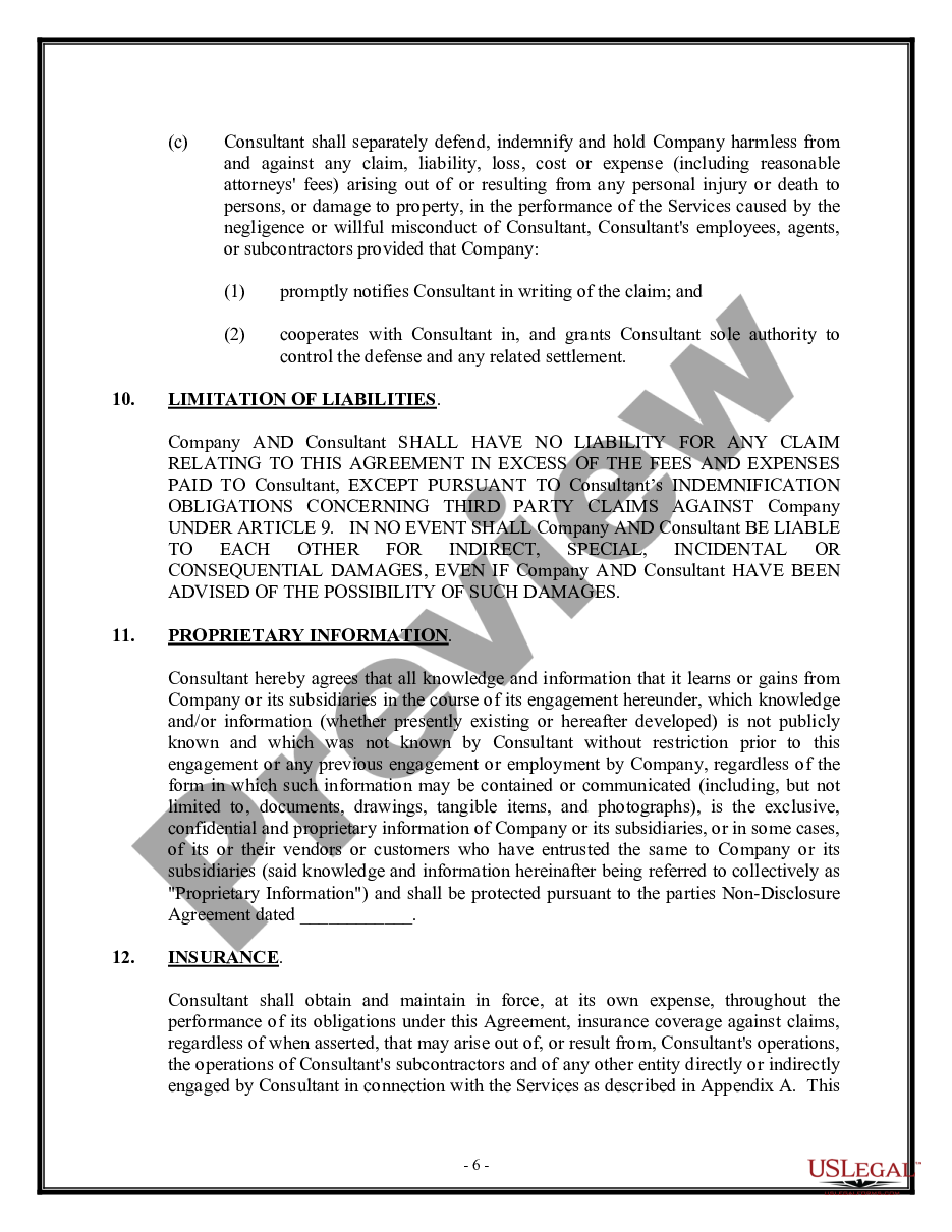 page 5 Consulting Agreement - Information Technology - Detailed preview