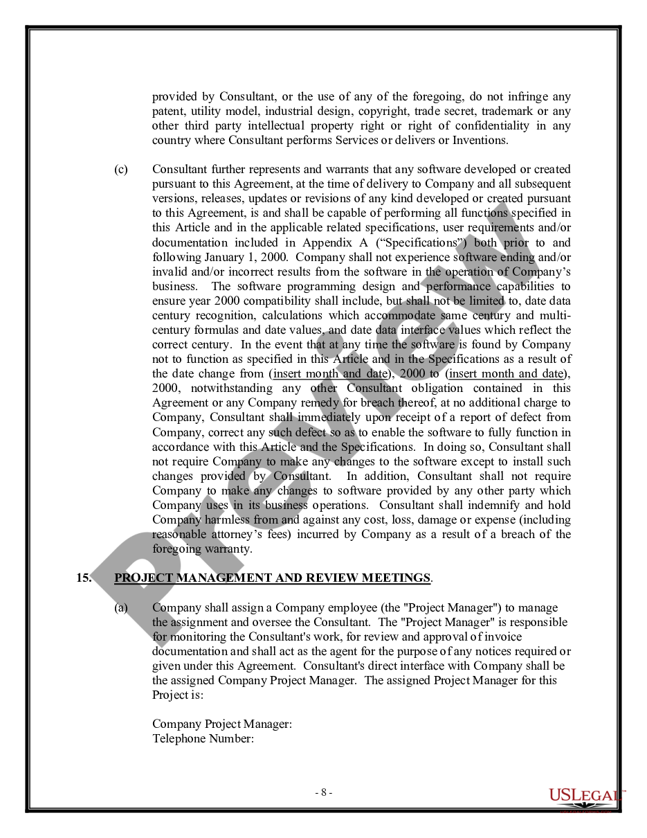 page 7 Consulting Agreement - Information Technology - Detailed preview