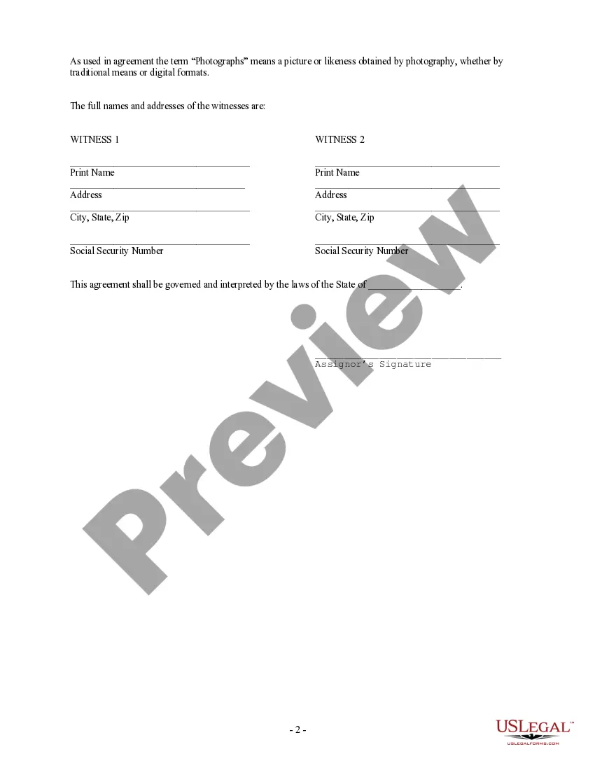 Get Assignment of Rights, Consent to Publication and Release - Use of Photographs or Photography Preview Assignment of Rights, Consent to Publication and Release - Use of Photographs or Photography