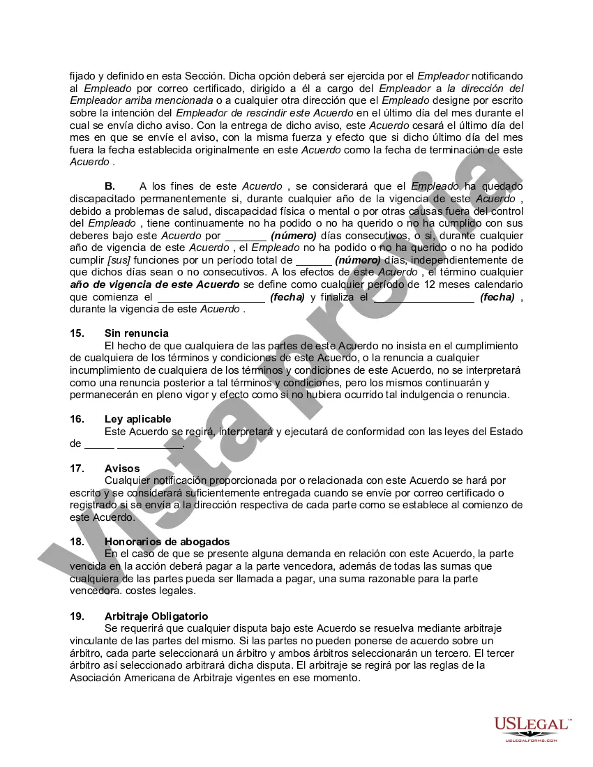 Preview Forma General de Contrato de Trabajo con Protección de Secretos Comerciales