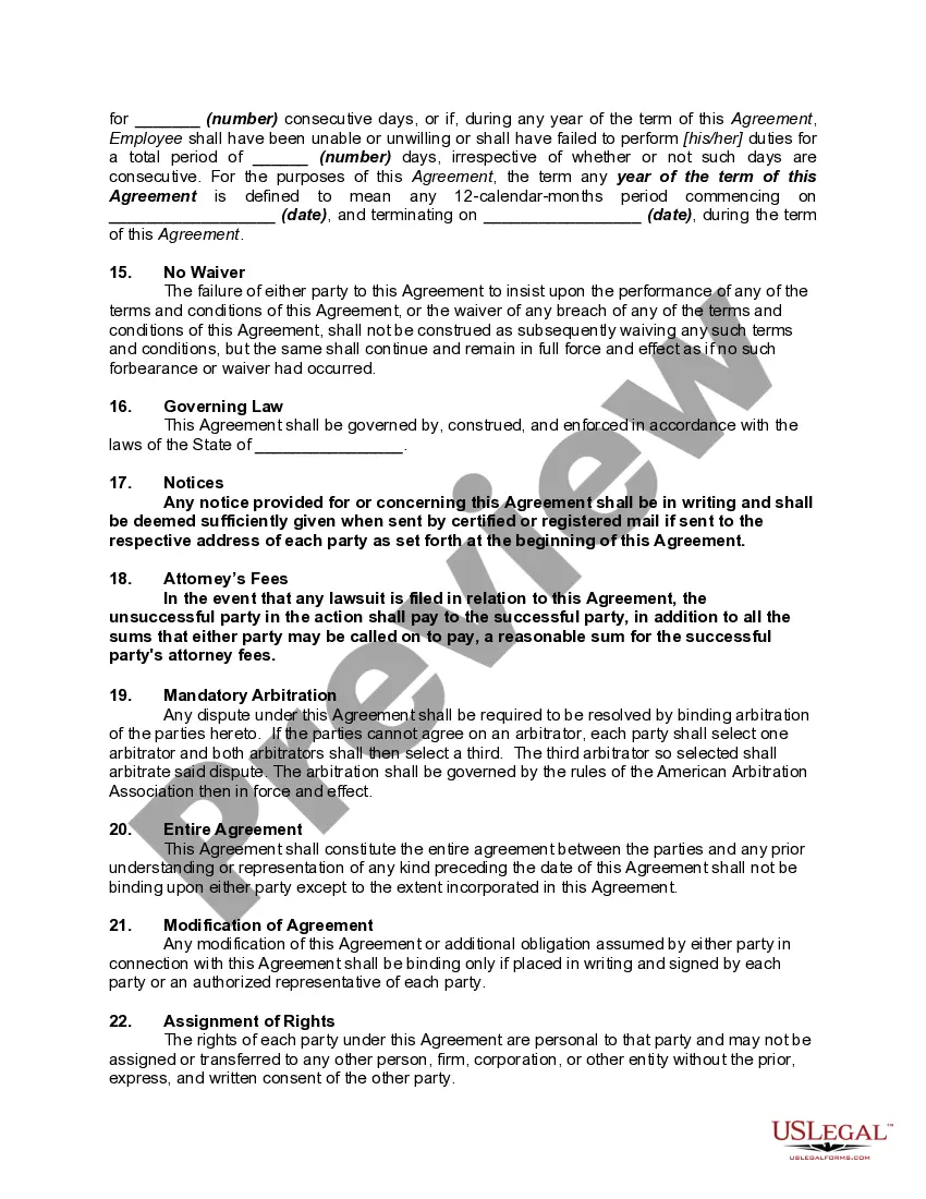 Get General Form of Employment Agreement with Trade Secrets Protection Preview General Form of Employment Agreement with Trade Secrets Protection