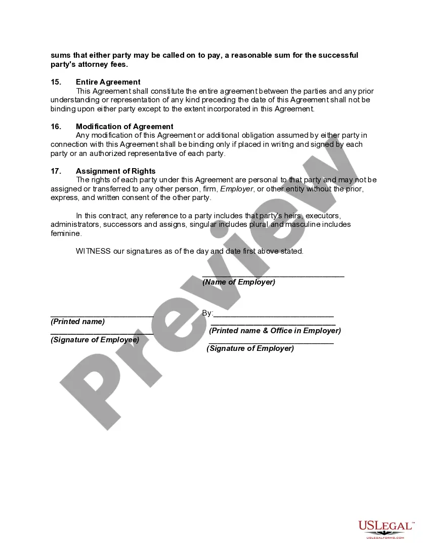 Get Employment Agreement with Assembler of Electromechanical Medical Devices - Noncompetition and Confidentiality Provisions Preview Employment Agreement with Assembler of Electromechanical Medical Devices - Noncompetition and Confidentiality Provisions