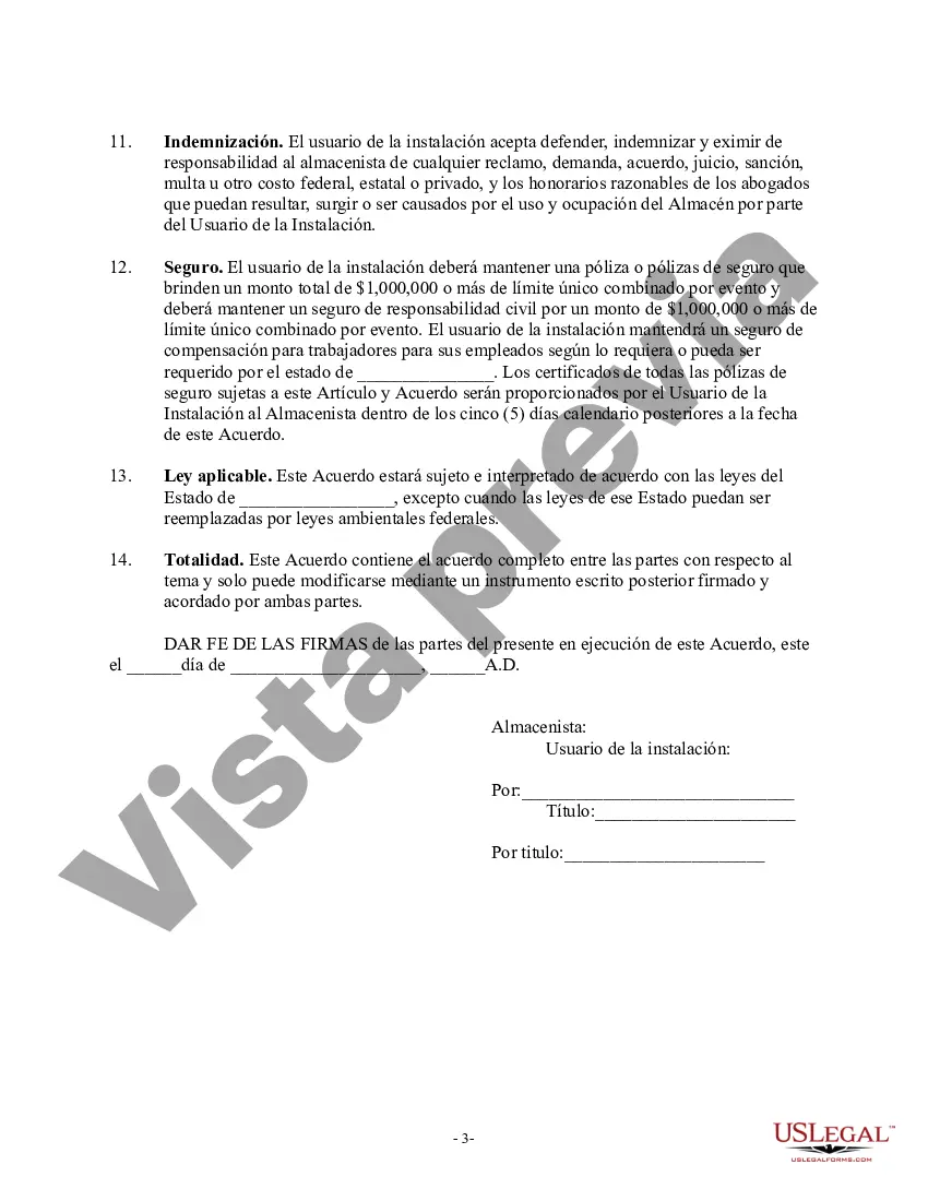 Preview Contrato de Depósito y Almacenamiento