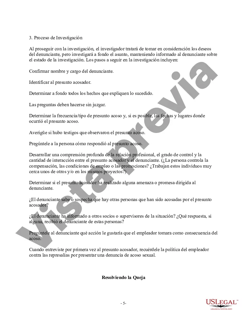 Preview Política de acoso sexual - Lugar de trabajo