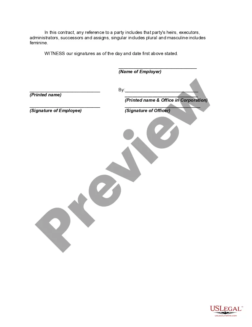 Preview Employment Agreement with Art Consultant