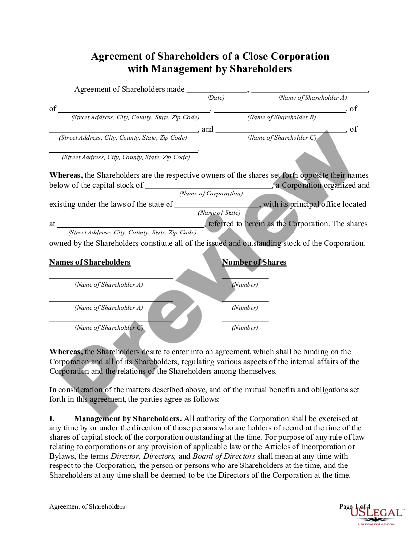 S Corp Shareholder Agreement Template