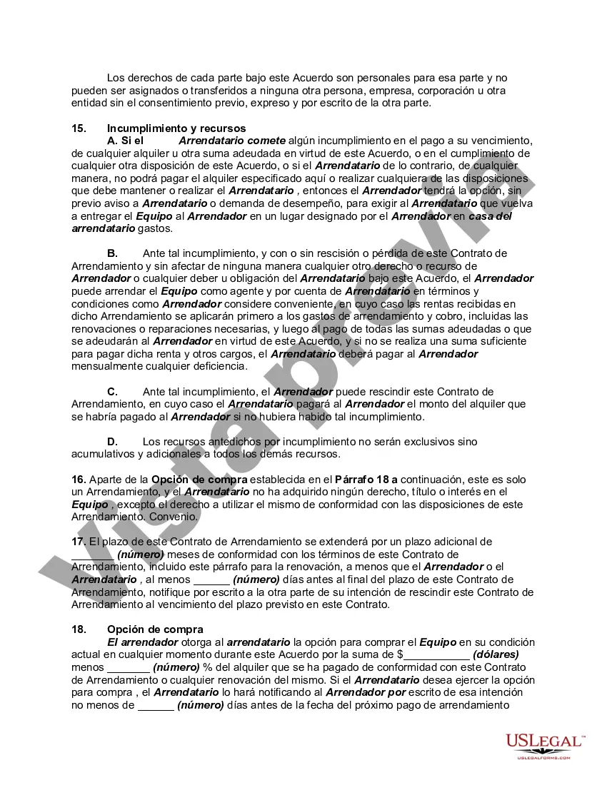 Preview Acuerdo de compra de arrendamiento de equipo