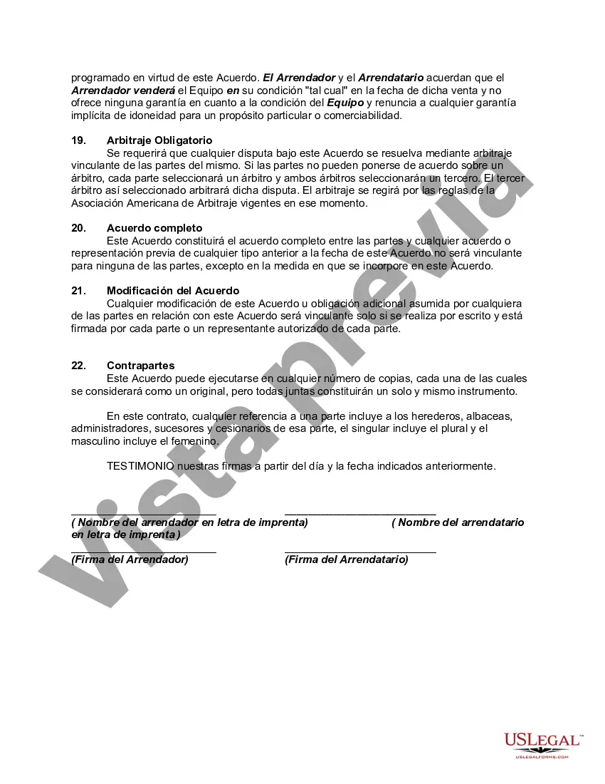 Preview Acuerdo de compra de arrendamiento de equipo