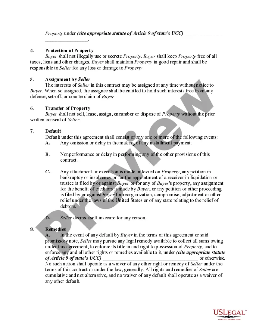 Get Sale of Personal Property with Security Agreement Preview Sale of Personal Property with Security Agreement