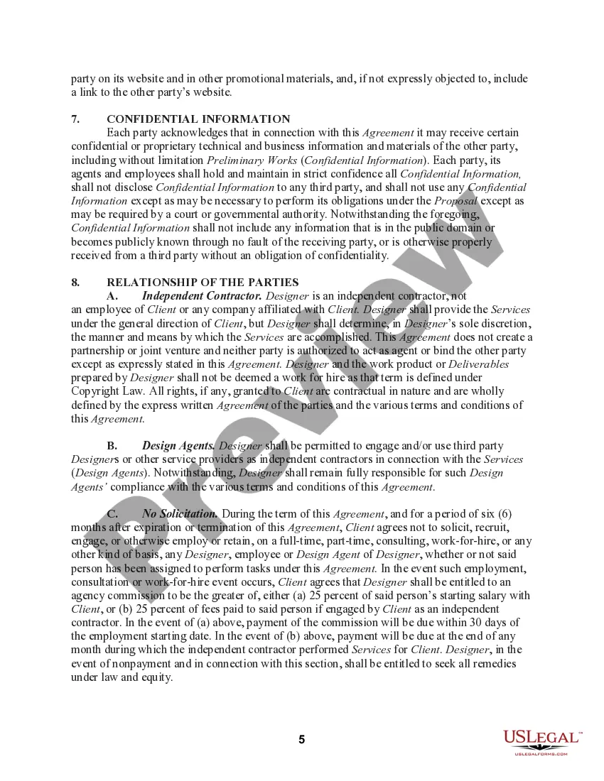 Get Comprehensive Agreement for Design Services Preview Comprehensive Agreement for Design Services