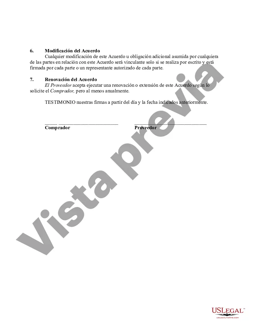 Preview Acuerdo sobre representaciones y garantías de bienes comprados y para ser revendidos en el sitio web del comprador
