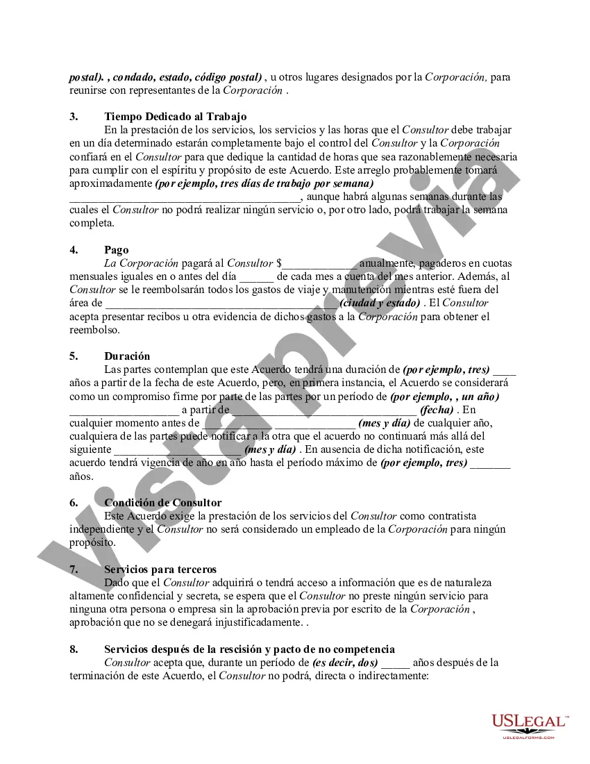 Preview Contrato con Consultor como Trabajador por Cuenta Propia Independiente con Acuerdo de Confidencialidad y Pacto de No Competir