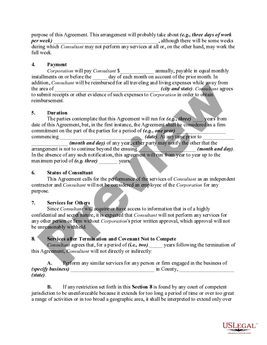 Get Contract with Consultant as Self-Employed Independent Contractor with Confidentiality Agreement and Covenant not to Compete Preview Contract with Consultant as Self-Employed Independent Contractor with Confidentiality Agreement and Covenant not to Compete