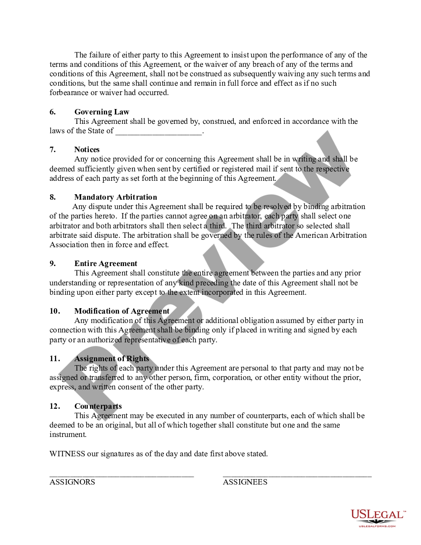 assignment rights in license