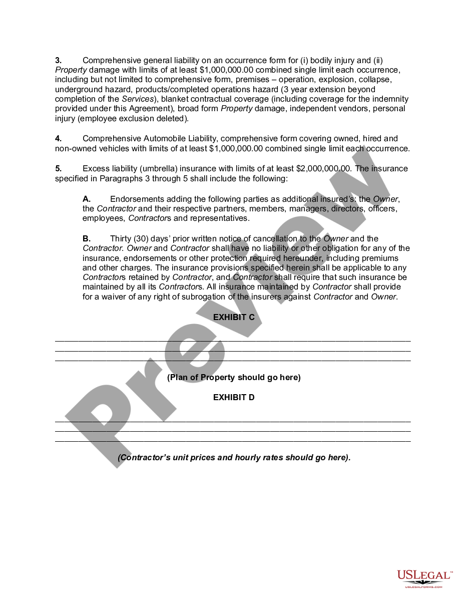 page 5 Comprehensive Snow Removal Agreement - Self-Employed  preview