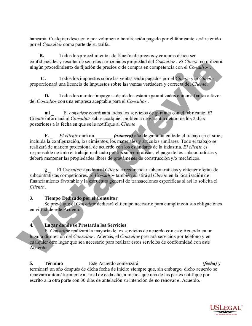 Preview Acuerdo de Asesor Comercial sobre Políticas de Gestión y Compras