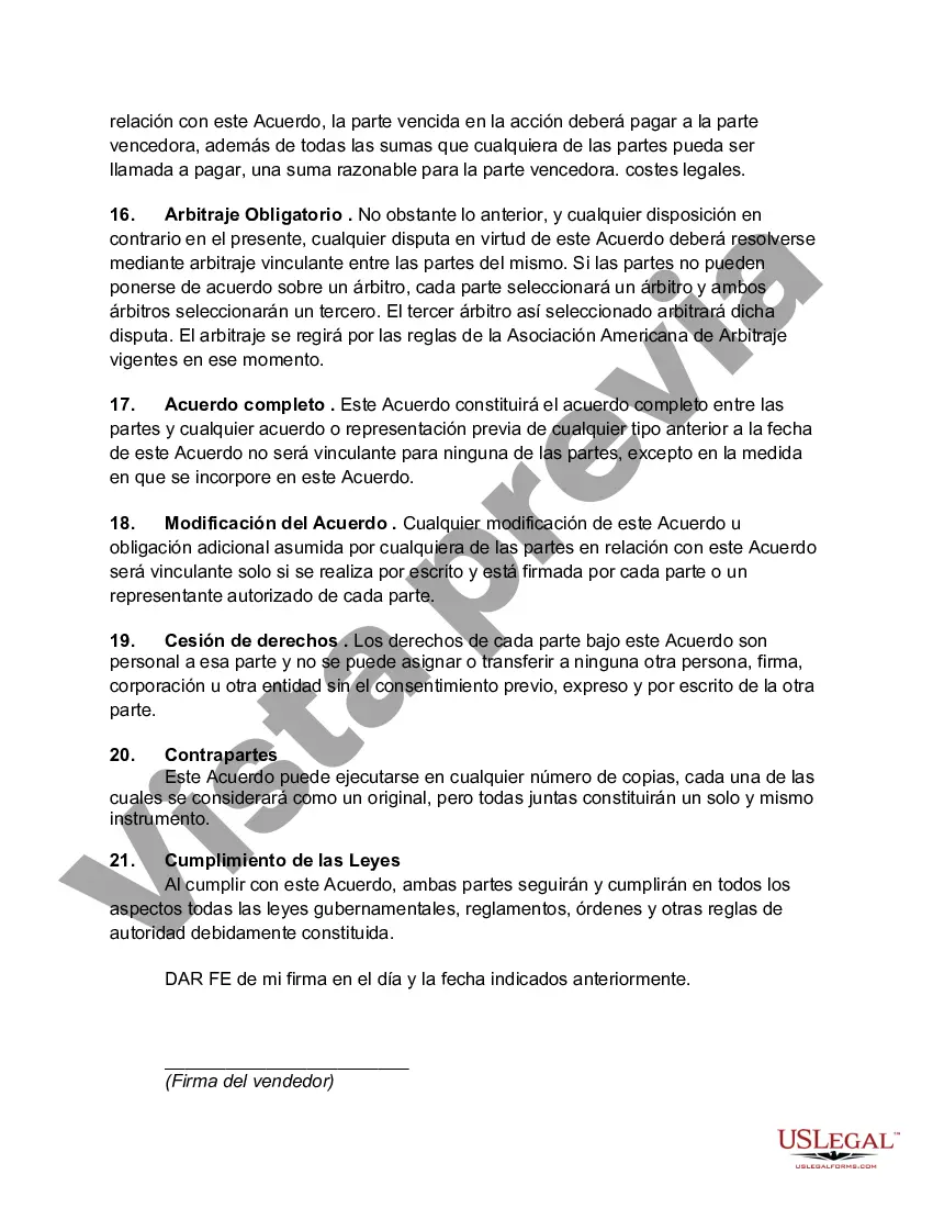 Preview Acuerdo o contrato para vender animales con pedigrí con acuerdo de seguridad y factura de venta