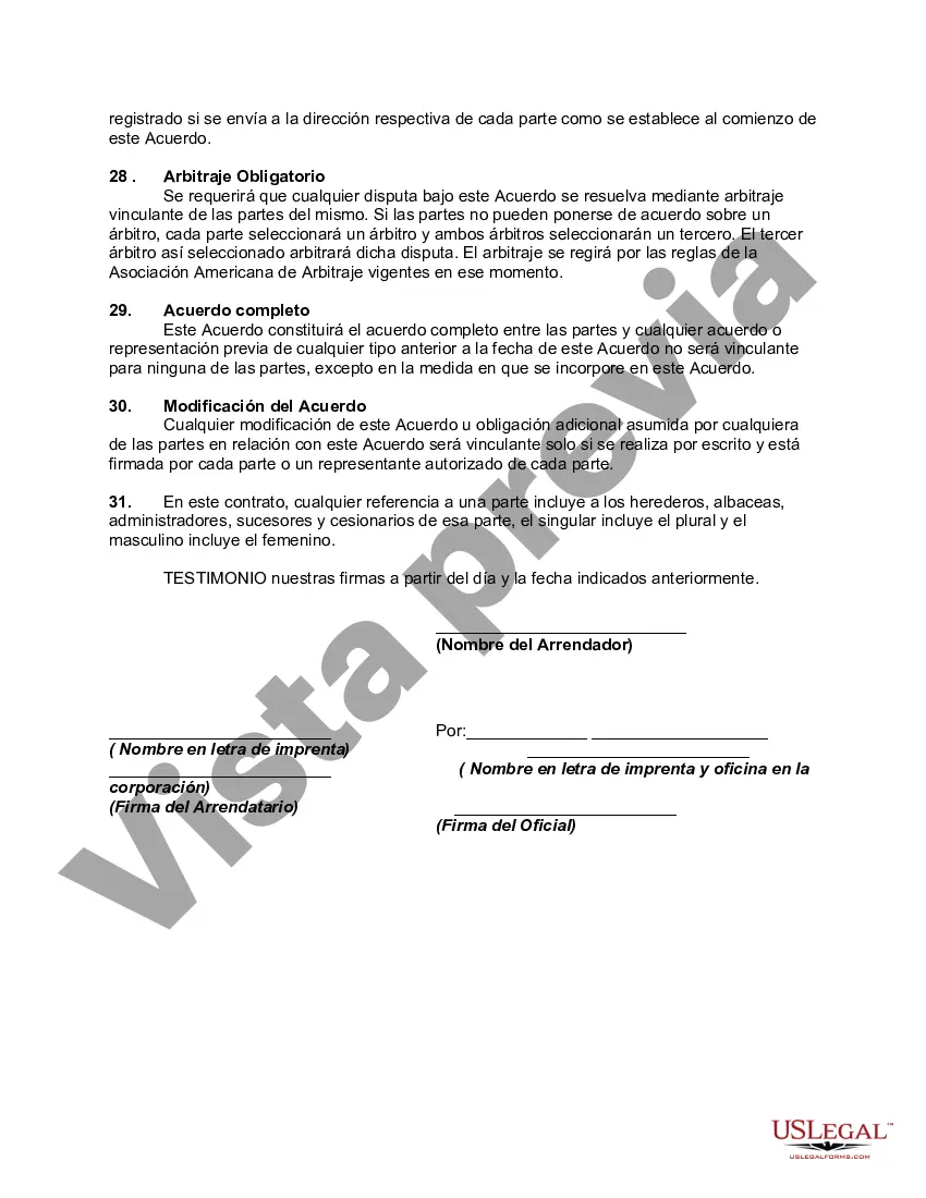 Preview Contrato de Arrendamiento o Arrendamiento de Bienes Muebles de Electrónica de Consumo, Electrodomésticos y Accesorios con Opción de Compra y Posesión - Arrendamiento o Renta con Opción a Posesión